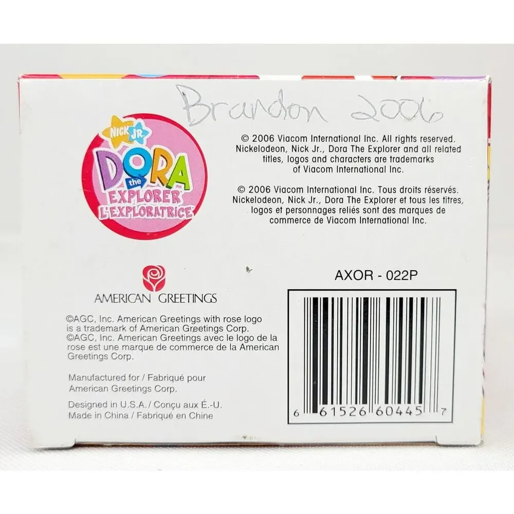 American Greetings Nick Jr Dora the Explorer 2006 Christmas Ornament Excellent